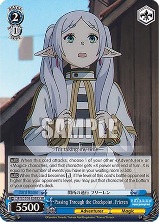 Passing Through the Checkpoint, Frieren (SR) - SFN/S108-E088SSR - Super Rare