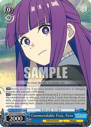 Commendable Feat, Fern (SR) - SFN/S108-E095SSR - Super Rare