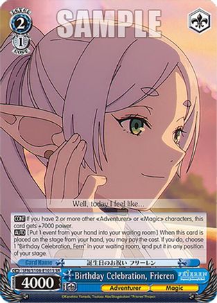Birthday Celebration, Frieren (SR) - SFN/S108-E101SSR - Super Rare