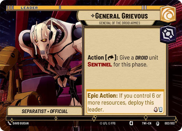 General Grievous - General of the Droid Armies (Hyperspace) - 002/002 - Special (Pre-Release Promo)
