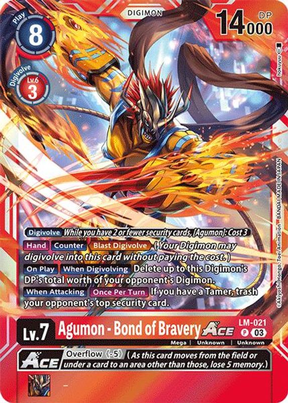 Agumon - Bond of Bravery ACE (Block 3) - LM-021 - Promo