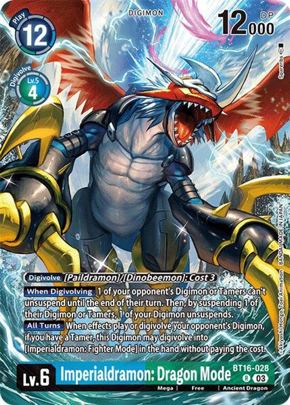 Imperialdramon: Dragon Mode (Alternate Art) (No Disclaimer) (Special Limited Set) - BT16-028 - Rare