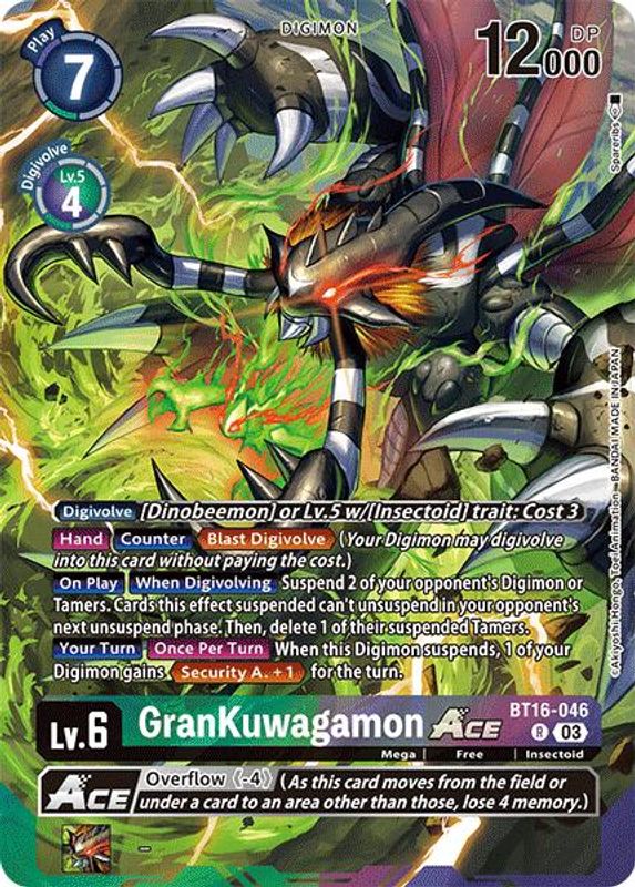 GranKuwagamon ACE (Alternate Art) (Special Limited Set) - BT16-046 - Rare