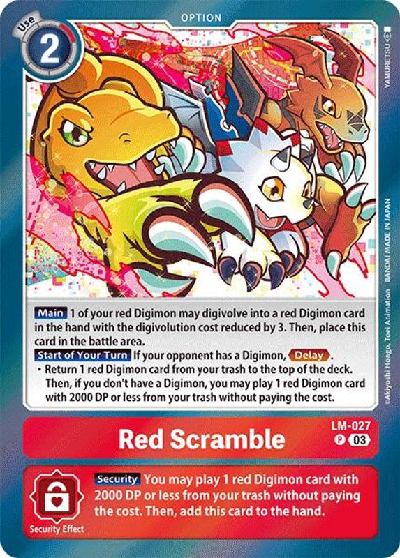 Red Scramble (Block 3) - LM-027 - Promo