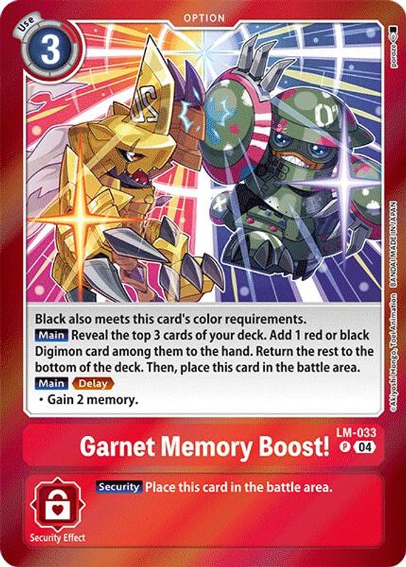 Garnet Memory Boost! - LM-033 - Promo
