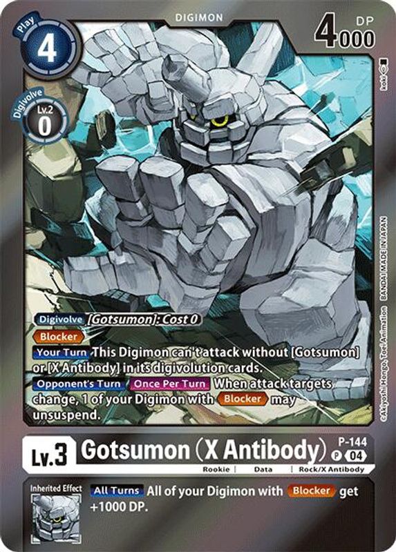 Gotsumon (X Antibody) (Reprint) (Black Border) - P-144 - Promo