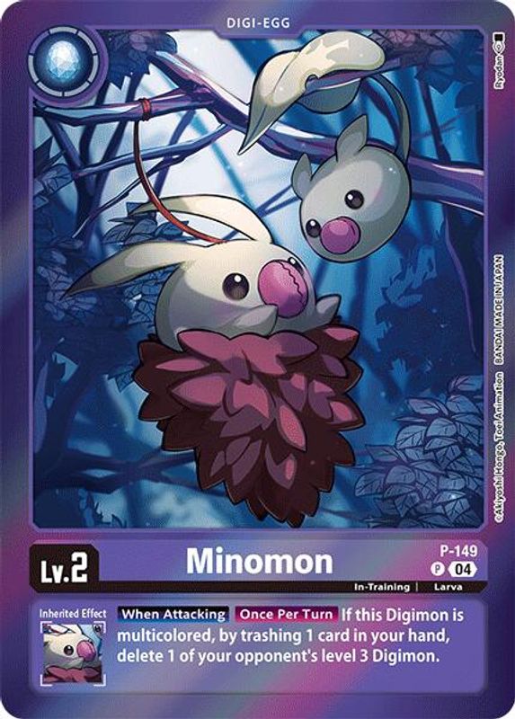 Minomon (Reprint) (Purple Border) - P-149 - Promo