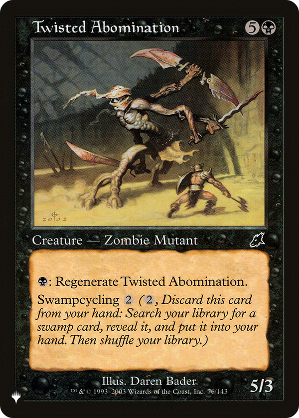 Twisted Abomination - SCG Reprint (PLST)