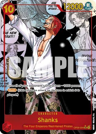 Shanks (004) (Parallel) (Manga) - OP09-004 - Super Rare