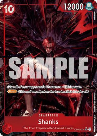 Shanks (004) (Alternate Art) - OP09-004 - Super Rare