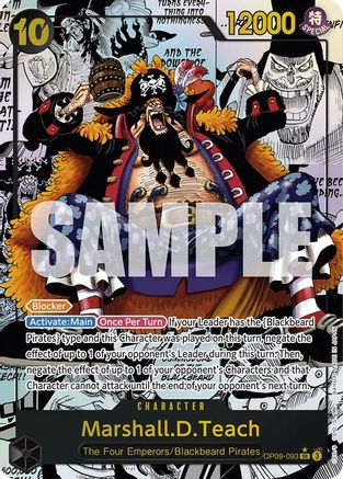Marshall.D.Teach (093) (Parallel) (Manga) - OP09-093 - Super Rare