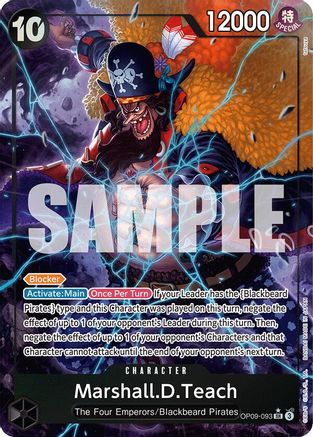Marshall.D.Teach (093) (Alternate Art) - OP09-093 - Super Rare