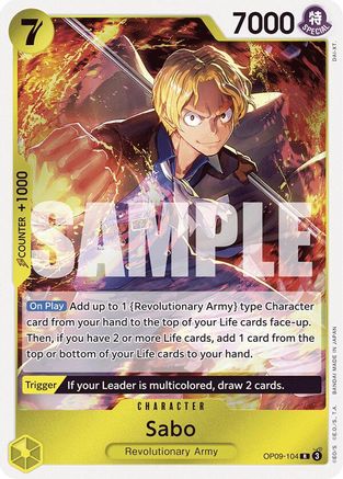 Sabo (104) - OP09-104 - Rare