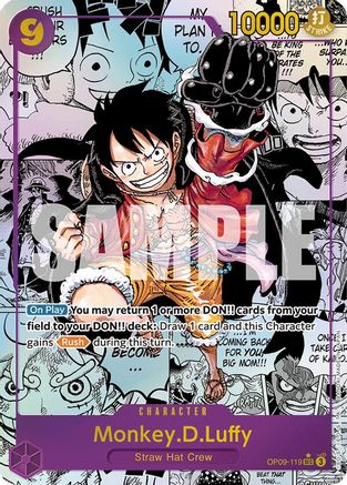 Monkey.D.Luffy (119) (Parallel) (Manga) - OP09-119 - Secret Rare