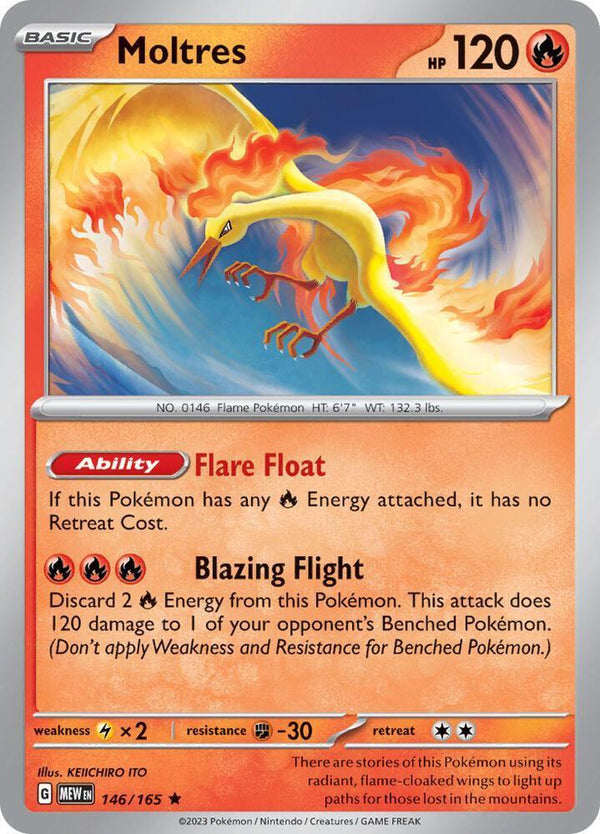Moltres - 146/165 - Rare - Theme Deck Exclusive
