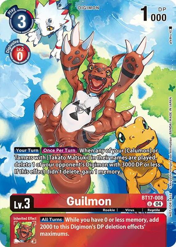 Guilmon (Legend Pack 2024 Box Topper) - BT17-008 - Uncommon