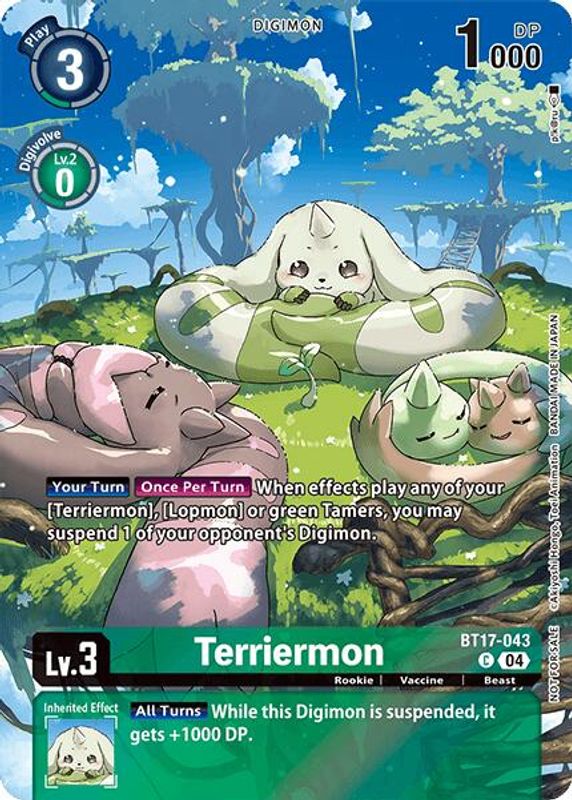 Terriermon (Legend Pack 2024 Box Topper) - BT17-043 - Common