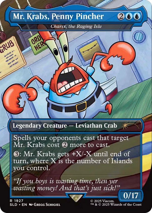 Mr. Krabs, Penny Pincher // Charix, the Raging Isle - Spongebob Squarepants: Legends of Bikini Bottom (SLD)