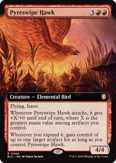 Pyreswipe Hawk - Extended Art (BLC)