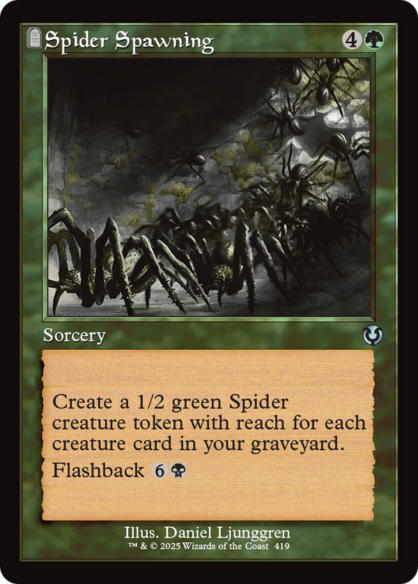 Spider Spawning - Retro Frame (INR)