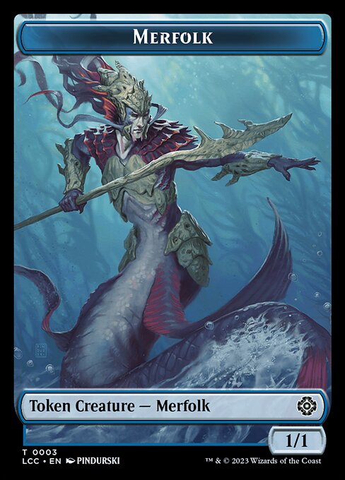 Bird // Merfolk (003) Token (TLCC)