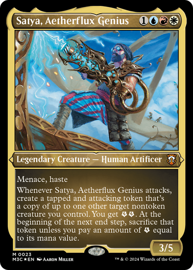 Satya, Aetherflux Genius (Etched) (M3C)