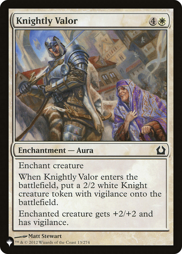 Knightly Valor - RTR Reprint (PLST)