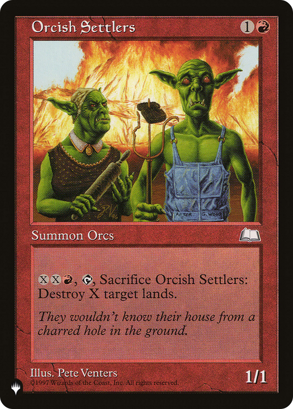 Orcish Settlers - WTH Reprint (PLST)