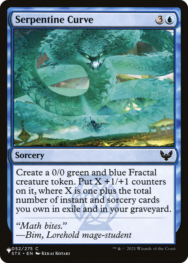 Serpentine Curve - STX Reprint (PLST)