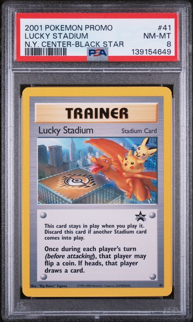LUCKY STADIUM (41) - POKEMON PROMO BLACK STAR - N.Y. CENTER-BLACK STAR - NM-MT 8