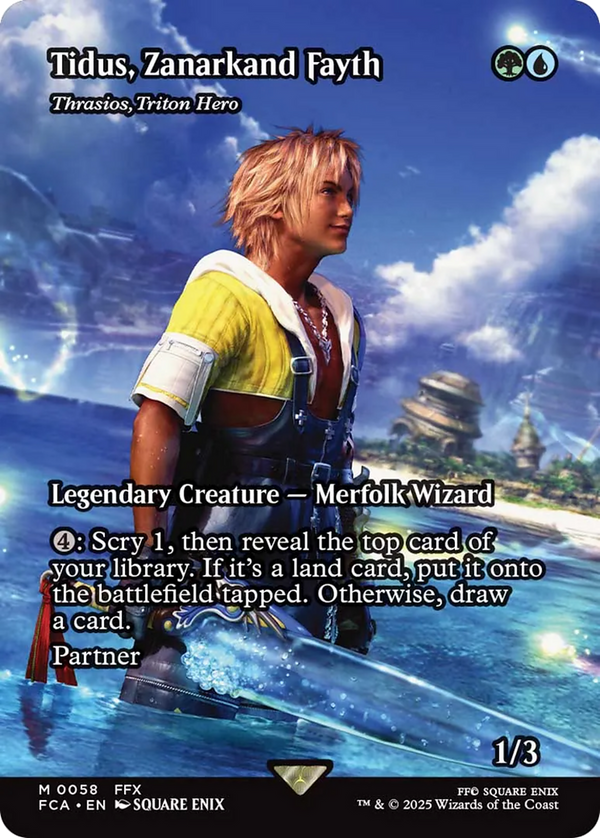 Tidus, Zanarkand Fayth // Thrasios, Triton Hero - Borderless (FCA)