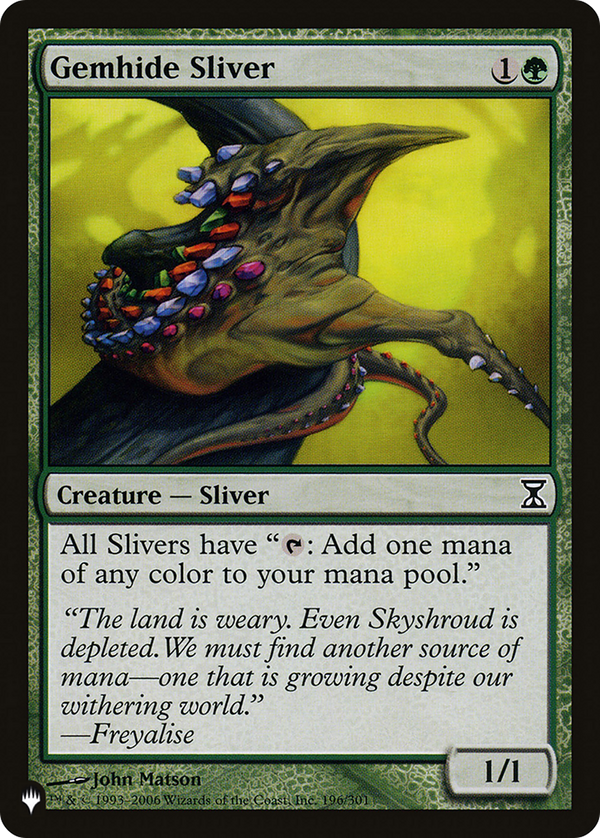 Gemhide Sliver - TSP Reprint (PLST)