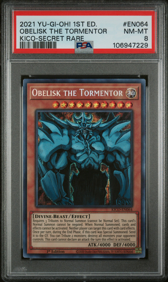 OBELISK THE TORMENTOR (EN064) - YUGIOH KING'S COURT - KICO-SECRET RARE - NM-MT 8