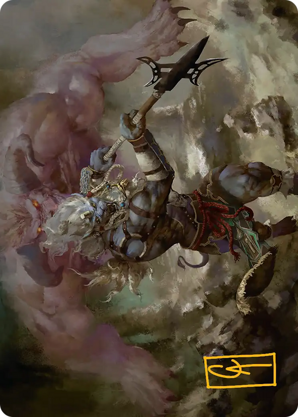Kimahri, Valiant Guardian - Art Series (Gold-Stamped Signature) (AFIN)