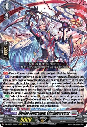 Waving Congregate, Glitchapocenter - DZ-BT05/008EN - Triple Rare
