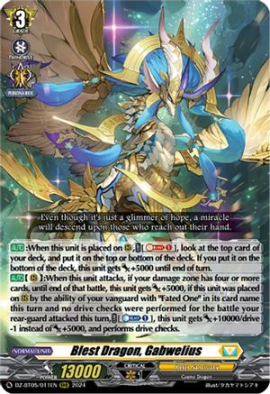Blest Dragon, Gabwelius - DZ-BT05/011EN - Triple Rare