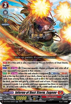 Inferno of Dust Storm, Eugene - DZ-BT05/020EN - Double Rare