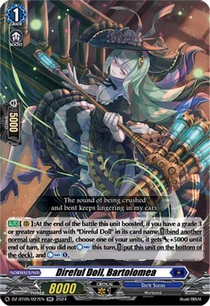 Direful Doll, Bartolomea - DZ-BT05/027EN - Double Rare