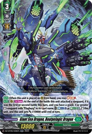 Giant Sea Dragon, Boatpelagic Dragon - DZ-BT05/036EN - Double Rare