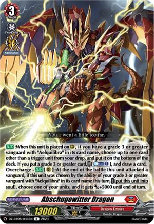 Abschugewitter Dragon - DZ-BT05/044EN - Rare