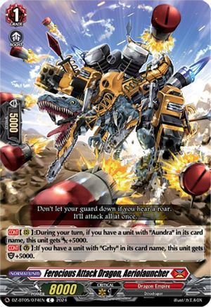 Ferocious Attack Dragon, Aeriolauncher - DZ-BT05/074EN - Common