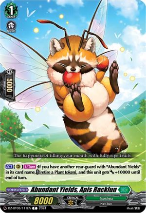 Abundant Yields, Apis Racklun - DZ-BT05/111EN - Common
