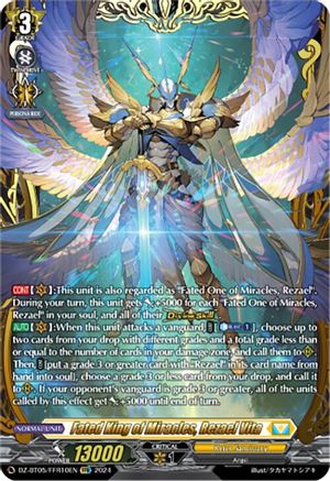 Fated King of Miracles, Rezael Vita (FFR) - DZ-BT05/FFR10EN - Double Frame Rare