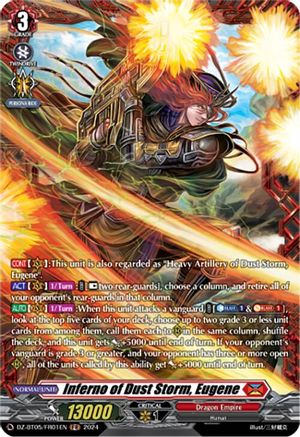 Inferno of Dust Storm, Eugene (FR) - DZ-BT05/FR01EN - Frame Rare