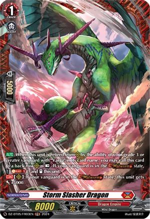 Storm Slasher Dragon (FR) - DZ-BT05/FR03EN - Frame Rare