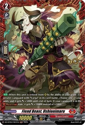 Fiend Beast, Ushionimaru (FR) - DZ-BT05/FR07EN - Frame Rare