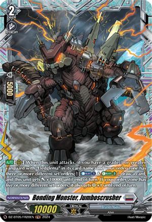Bonding Monster, Jumboscrusher (FR) - DZ-BT05/FR20EN - Frame Rare