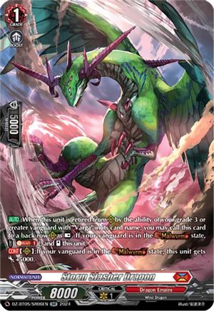 Storm Slasher Dragon (SR) - DZ-BT05/SR06EN - Silver Rare