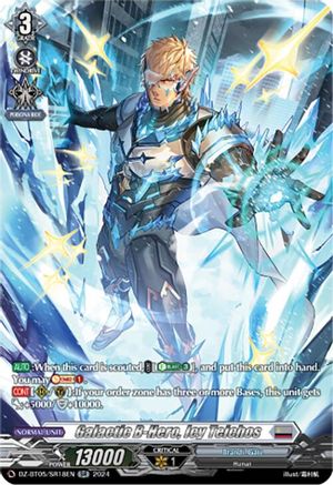 Galactic B-Hero, Icy Teichos (SR) - DZ-BT05/SR18EN - Silver Rare