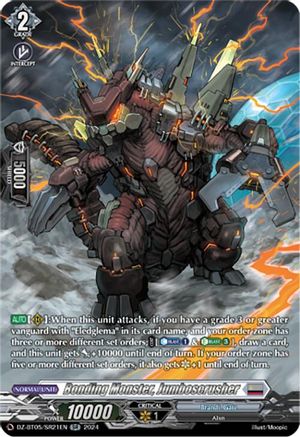 Bonding Monster, Jumboscrusher (SR) - DZ-BT05/SR21EN - Silver Rare